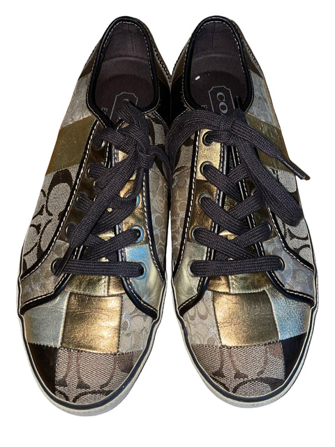 Zapatilla Coach Canvas Cordones - Talla 7.5