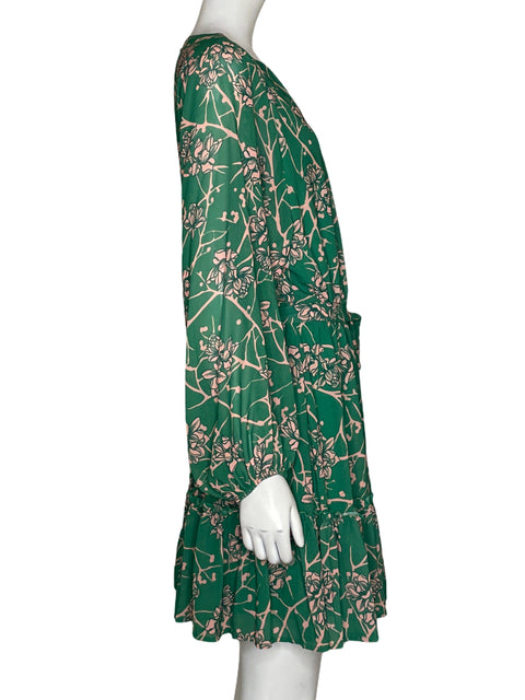 Vestido A. Calin By Flying Tomato Estampado Floral Verde - Talla M