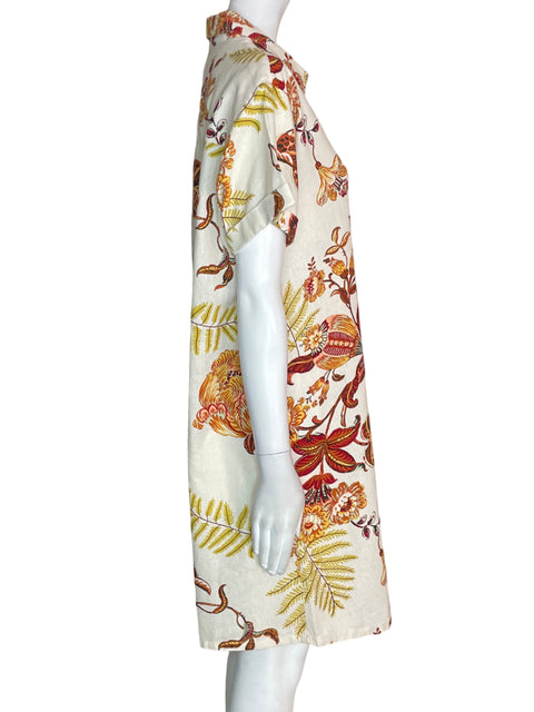 Vestido Rachel Zoe Estampado Manga corta Beige - Talla L