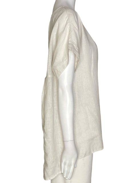 Blusa Terzo Millennio Cuello redondo Asimétrico Beige - Talla M