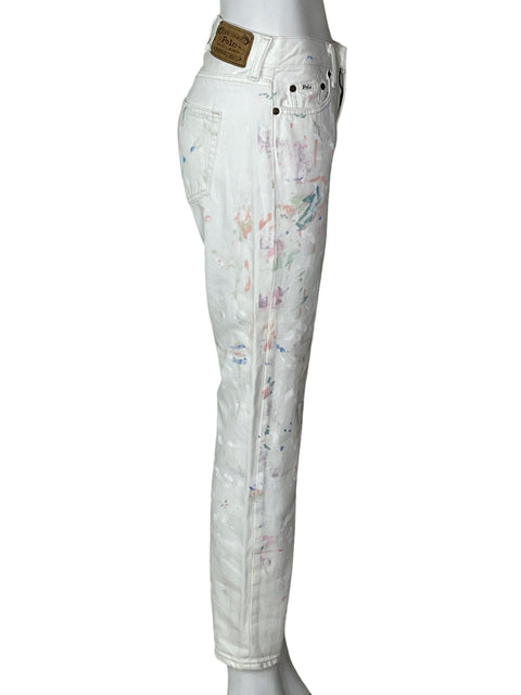 Jean Ralph Lauren Acuarela Recto Blanco - Talla S