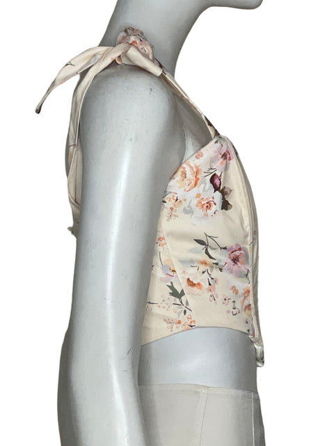 Top Maemi Corset Estampado Floral Beige - Talla M