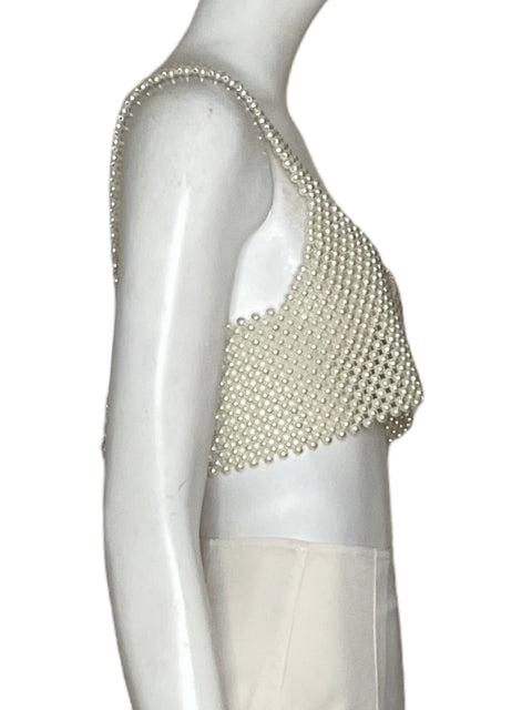 Top Tesoro Tps Perlas Blanco - Talla S
