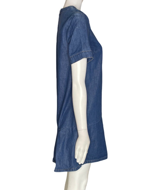 Vestido Sugar+ Lips Manga corta Cuello redondo Azul - Talla S
