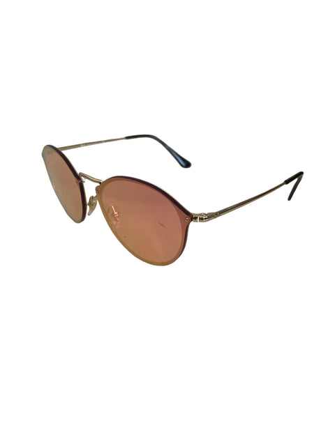 Lente Ray Ban Circular Aviador Rosado - Talla U