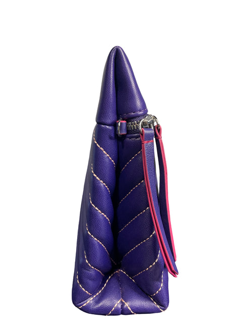 Cartera Carolina Herrera Inro Bordado Morado - Talla U