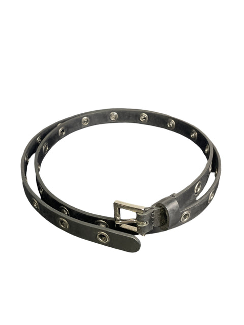 Cinturón Red Valentino Buckle Metalizado Negro - Talla U