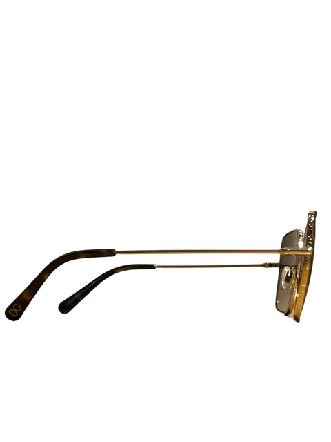 Lente Dolce & Gabbana Dg2242 Marrón Degradado Y Dorado - Talla U