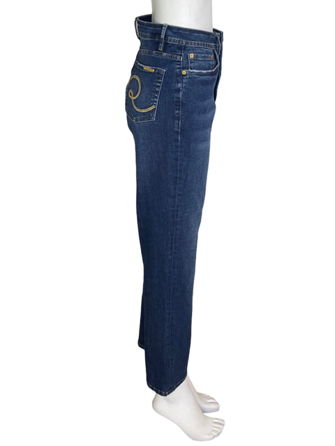 Pantalón Renata Lozano Recto Wide-leg Azul - Talla 38
