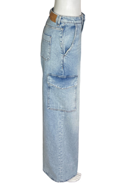 Pantalón 7 For All Mankind Cargo Wide-leg Azul - Talla 26