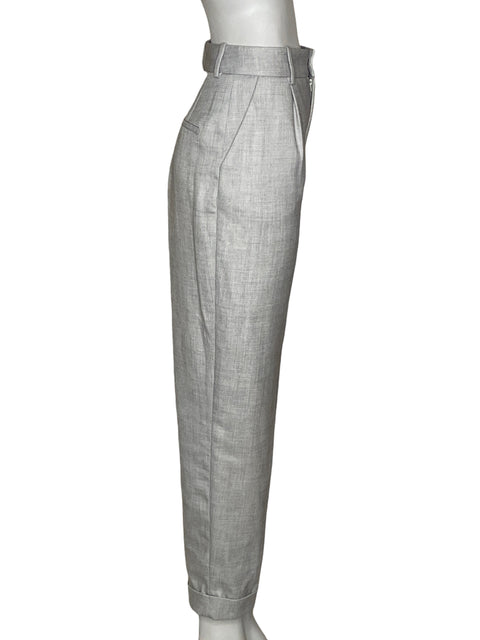 Pantalón Zara Recto Gris - Talla XS