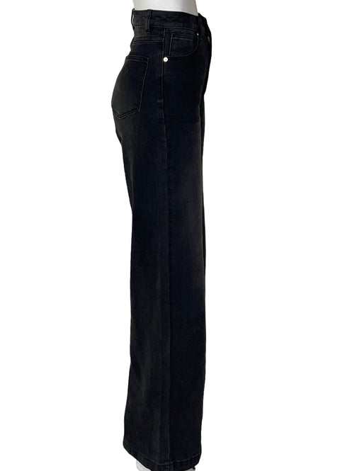 Jean Abrand Jeans Wide-leg Negro - Talla S