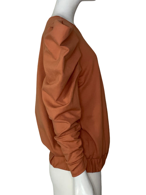 Blusa Padova Mangas Abullonadas Naranja - Talla 8