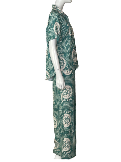 Conjunto Tesoro Tps Estampado Verde - Talla M