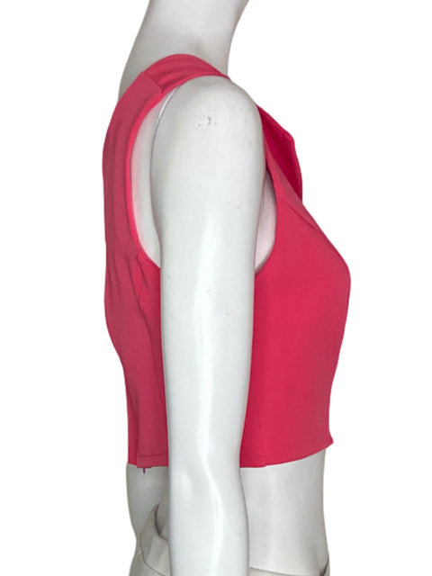 Blusa Salbaut Sin mangas Cuello redondo Rosado - Talla S