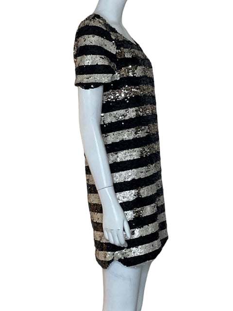 Vestido Sugar + Lips Lentejuelas Mini Negro - Talla S