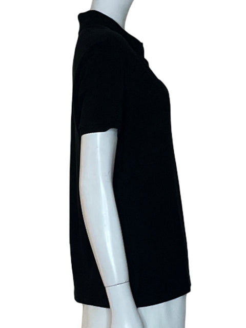 Blusa Lacoste Sumfit Liso Negro - Talla 40