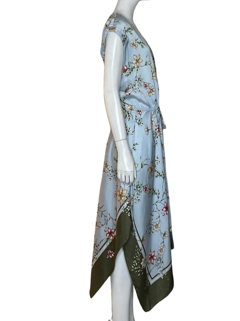 Vestido Ralph Lauren Floral Maxi Azul - Talla 6
