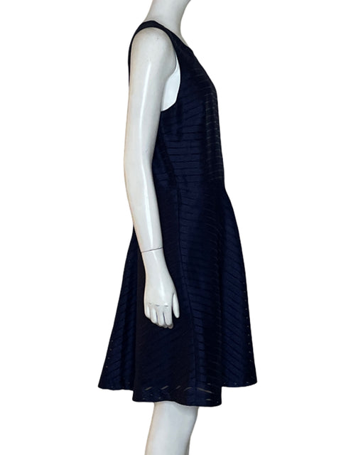 Vestido Banana Republic Rayas Mini Azul - Talla 10