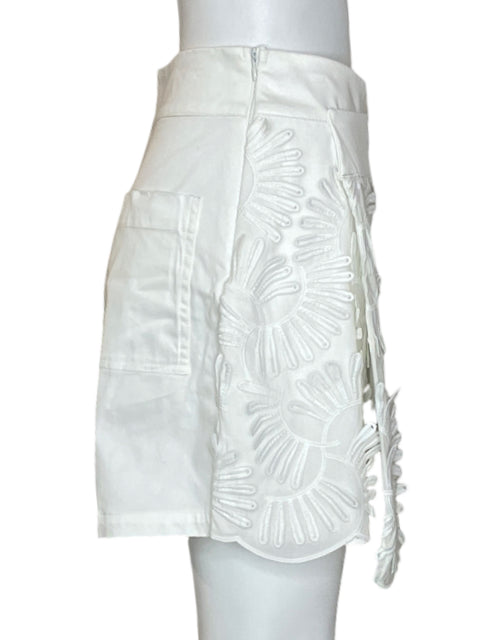 Short Adriana Fernandez Short Tejido Blanco - Talla M