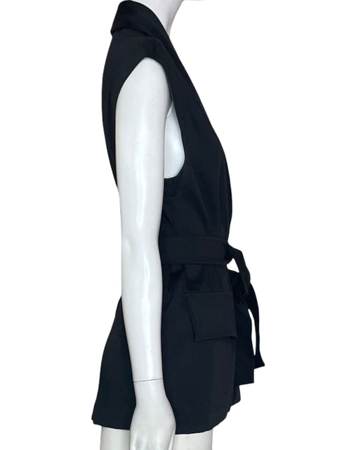 Chaleco Zara Fajon Sin mangas Negro - Talla S