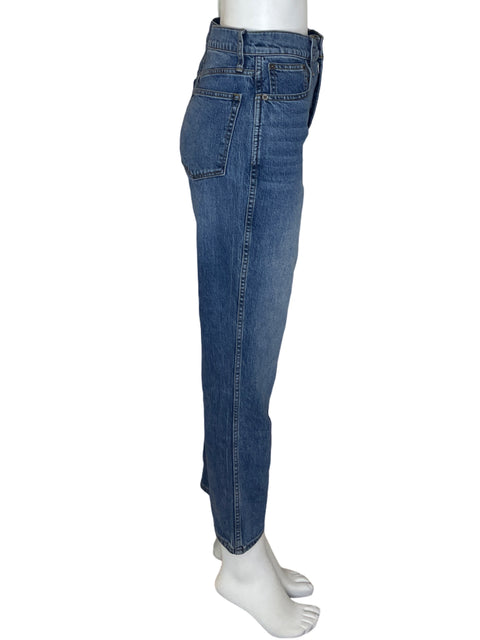 Pantalón J. Crew Prelavado Recto Azul - Talla 26
