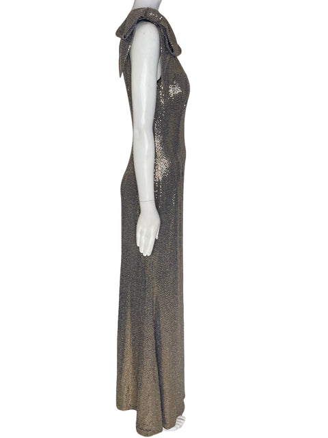 Vestido Eliza J Midi Oneshoulder Marrón - Talla 8