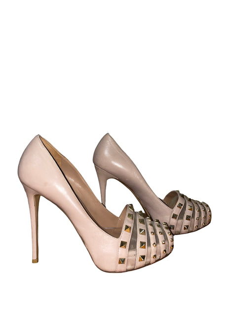 Zapato Valentino Rockstud Plataforma Rosado - Talla 37