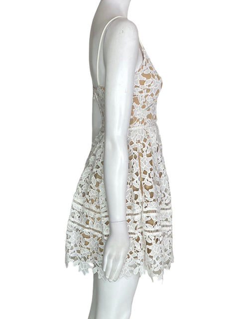 Vestido L'atiste Tejido Tiras Mini Blanco - Talla S