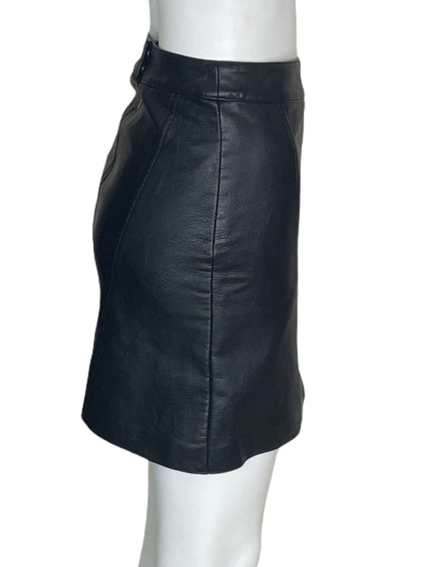 Falda Pepe Jeans Cuero Mini Negro - Talla XS
