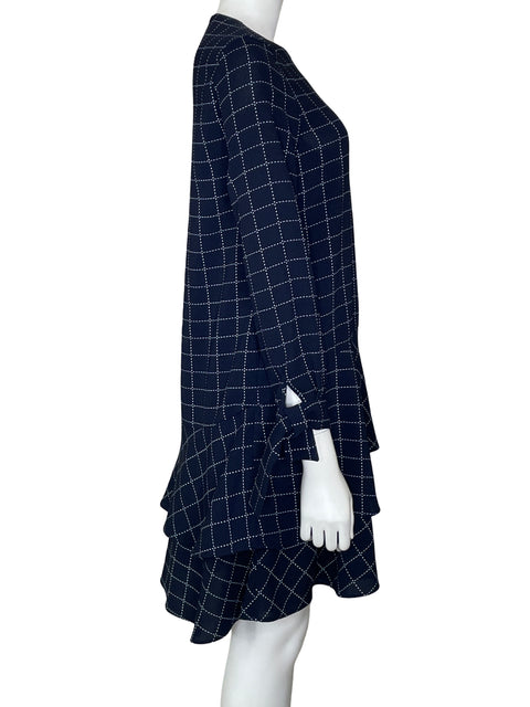 Vestido Carolina Herrera Midi Azul - Talla 4
