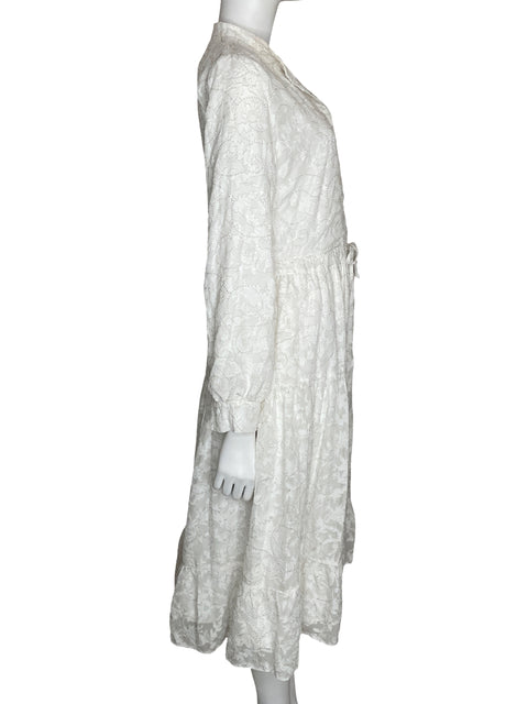 Vestido Parcelle Apliques Blanco - Talla M