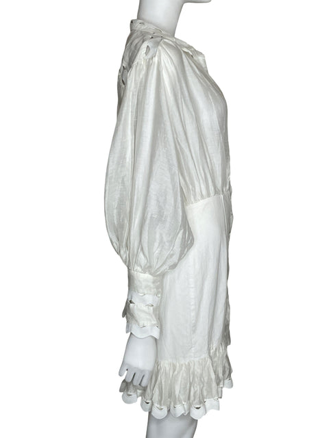 Vestido Ina Ina Troquelado Midi Blanco - Talla L