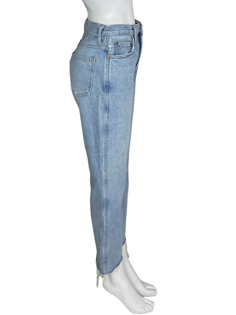 Pantalón Agolde Recto Wide-leg Azul - Talla 27