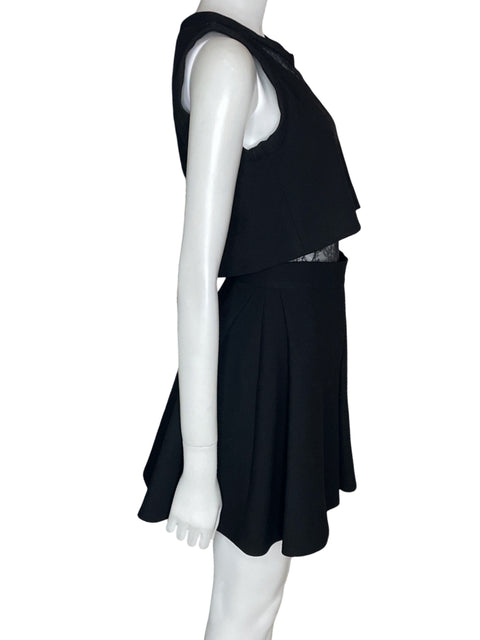 Vestido Maje Transparente Midi Sin mangas Negro - Talla 0