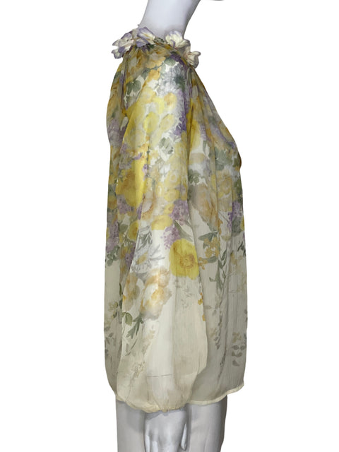 Blusa Via Vai Estampado Floral Morado - Talla M