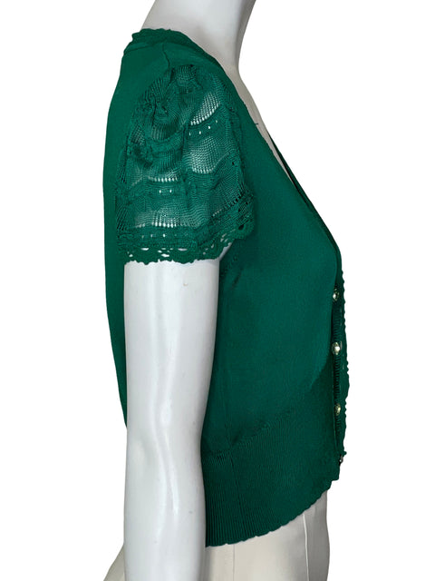 Top Karen Millen Tejido Verde - Talla S
