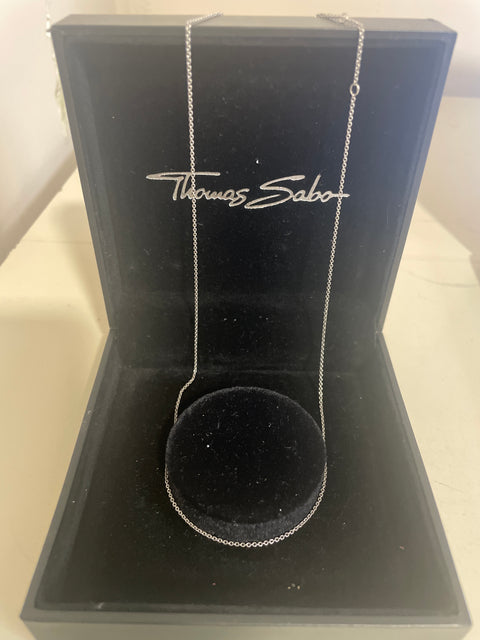Collar Thomas Sabo Plateado Sencillo Plateado - Talla U
