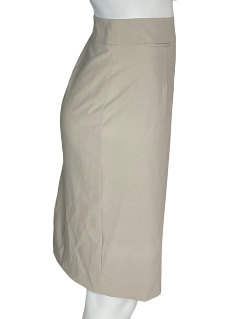 Falda Calvin Klein Midi Plisado Beige - Talla S
