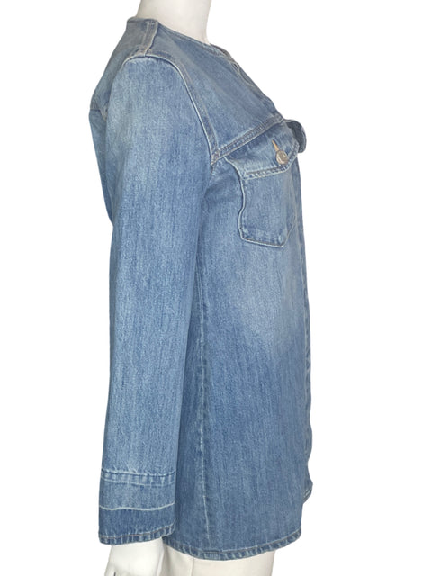 Chaqueta Zara Manga larga Cuello redondo Azul - Talla S