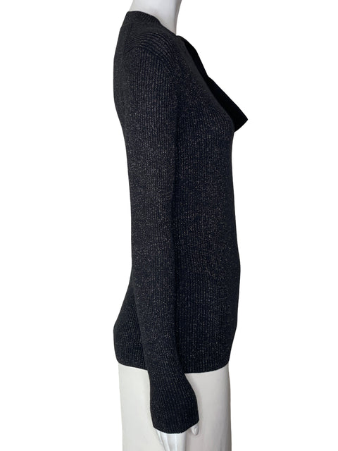 Blusa Ann Taylor Brillo Negro - Talla XS