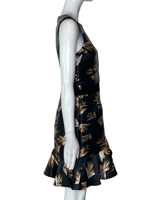 Vestido Adelyn Rae Midi Estampado Floral Negro - Talla S