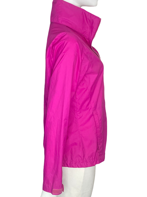 Chaqueta Columbia Zipper Manga larga Cuello alto Rosado - Talla S
