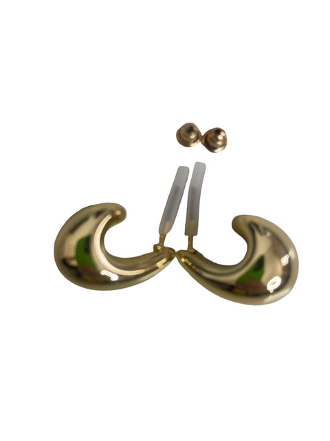 Arete Tesoro Tps Dorado Gotas Dorado - Talla U
