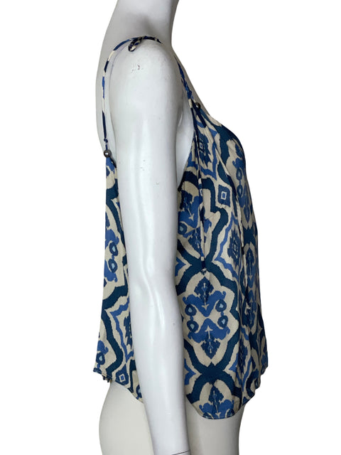 Blusa Zara Estampado Azul - Talla L