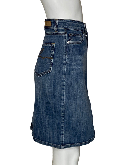 Falda Lacoste Midi Azul - Talla 38