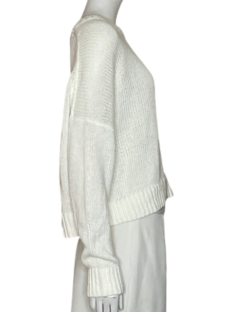 Suéter Banana Republic Punto Crop Blanco - Talla M