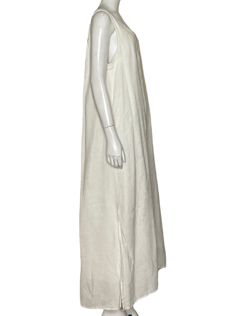 Vestido Dkny Maxi Fluido Blanco - Talla M