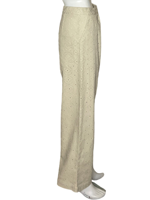 Pantalón Anímale Eyelet High-waist Beige - Talla 38
