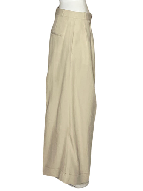 Pantalón Massimo Dutti Relaxed fit Beige - Talla 6